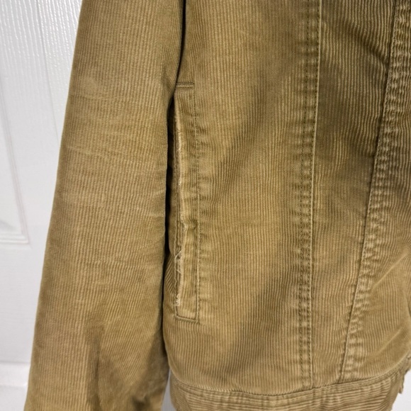 Tan Lightweight Shirt Jacket with Suede Texture - Picture 3 of 6
